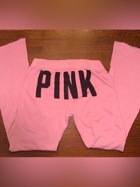 PINK Victoria's Secret Pink Logo Sweatpants Y2K